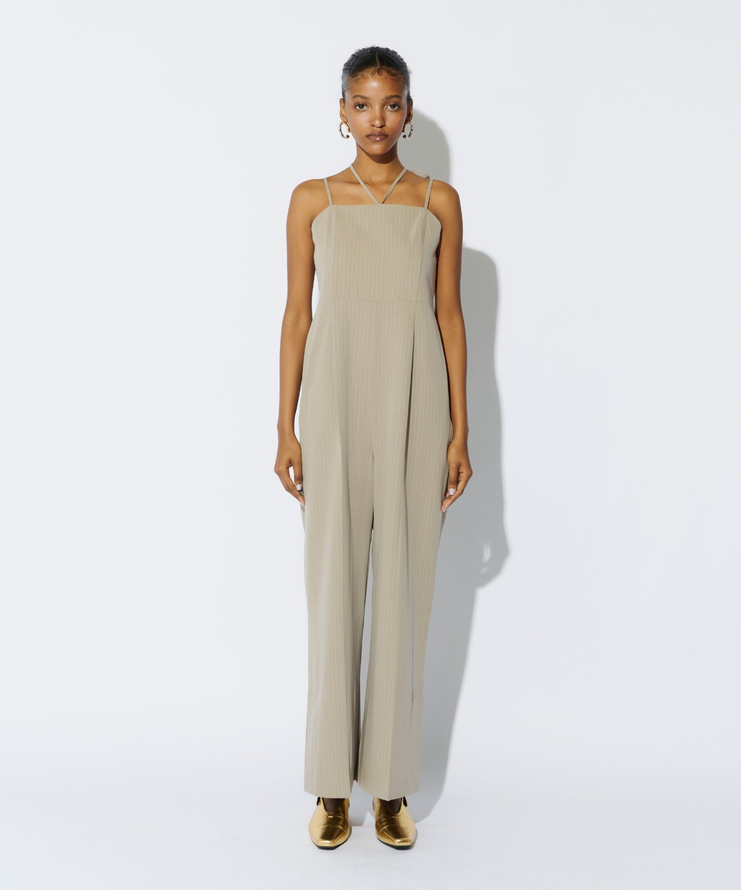 PINSTRIPE ALL IN ONE DRESS