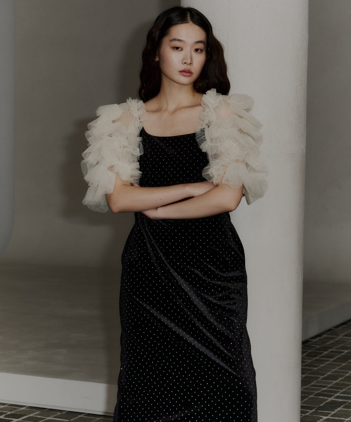 【POPUP】MIXING FRILLS BOLERO