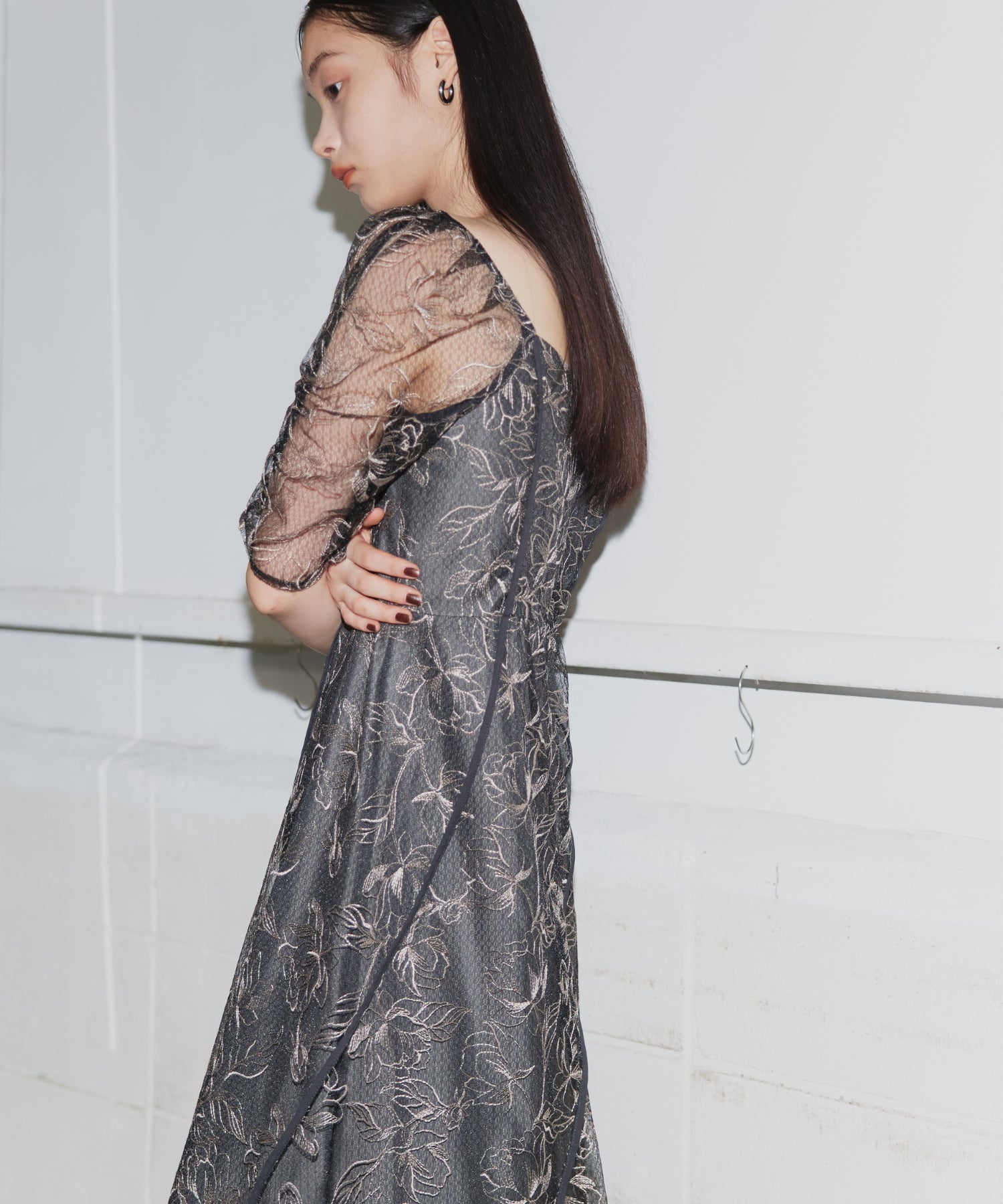 WAVE PIPING FRARE DRESS
