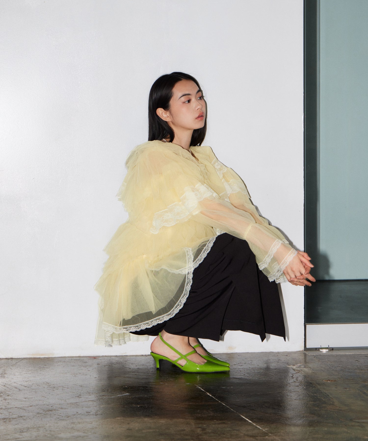 RUFFLE TULLE TOPS & MINI DRESS