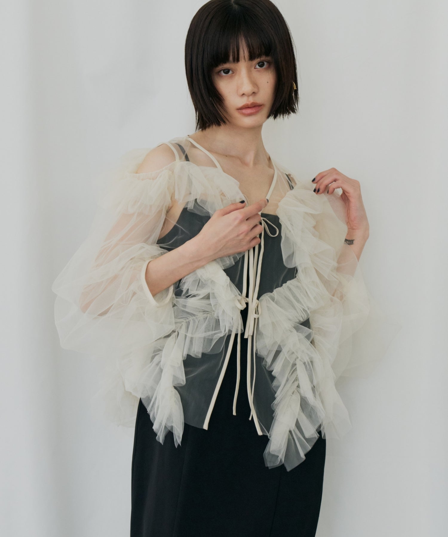 ZIGZAG TULLE DRESS