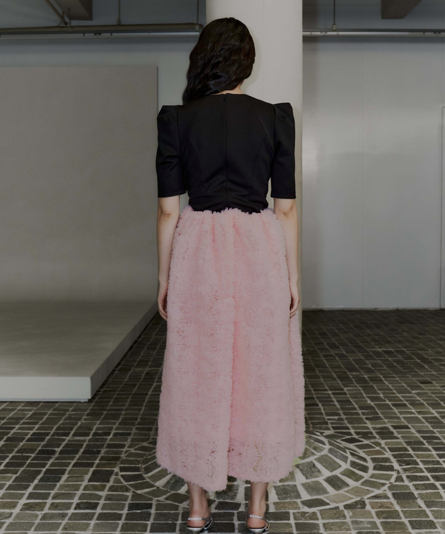MOCOMOCO SET UP HALF SLEEVE DRESS