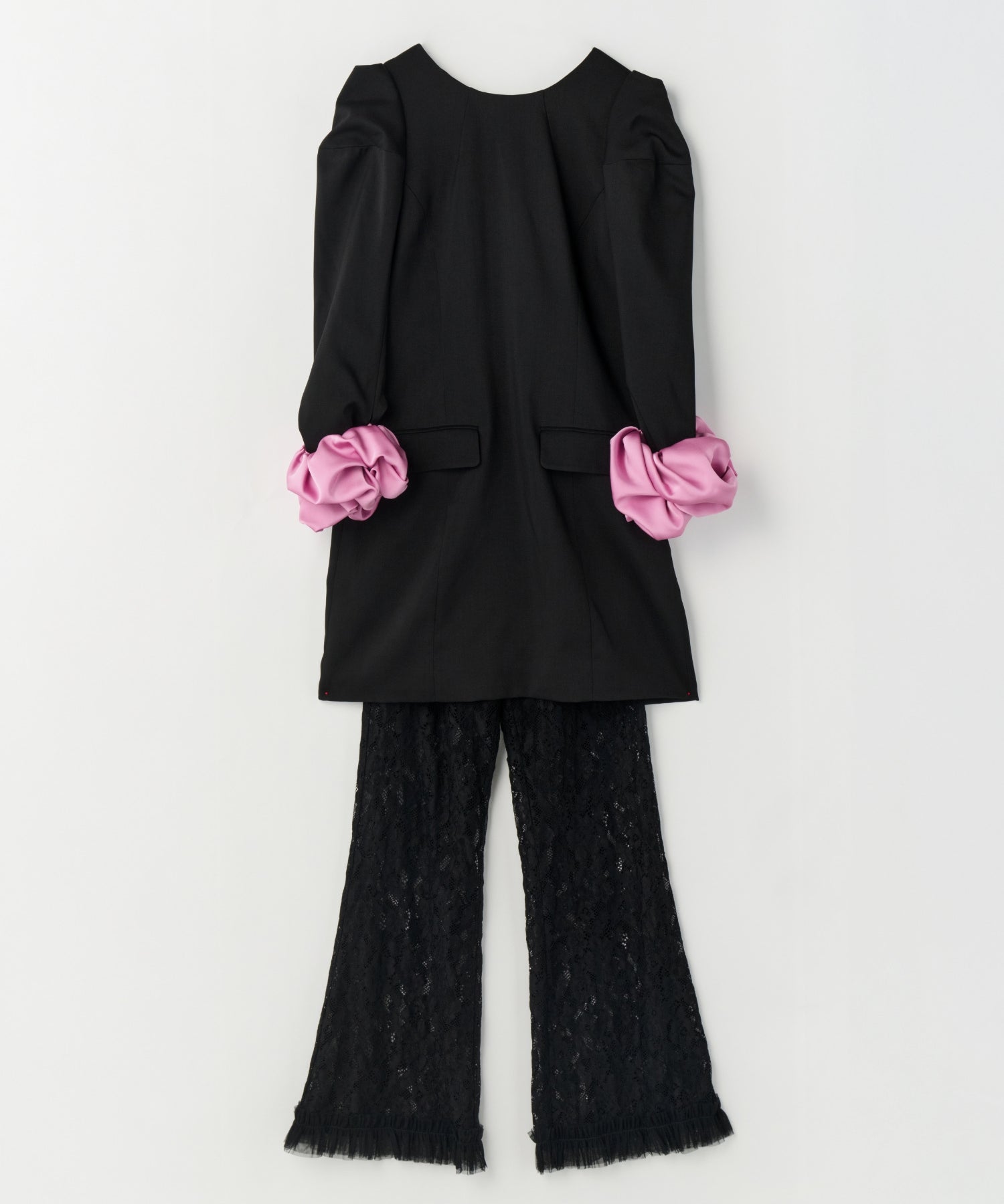 CHOUCHOU SLEEVE MINI DRESS SET