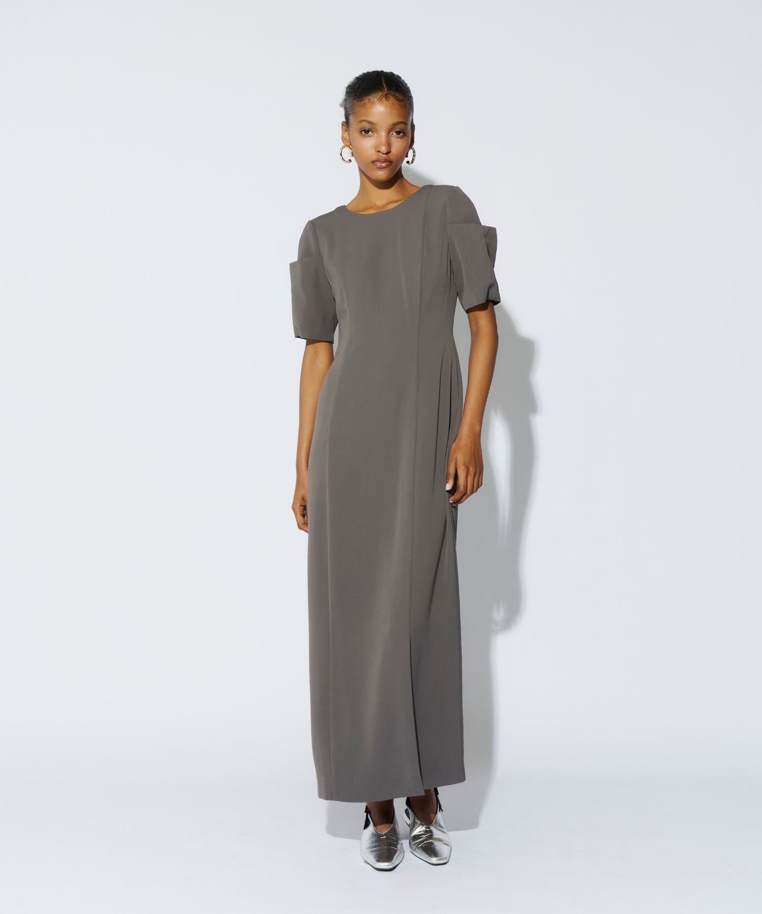 RIBBON JACQUARD BUSTIER DRESS