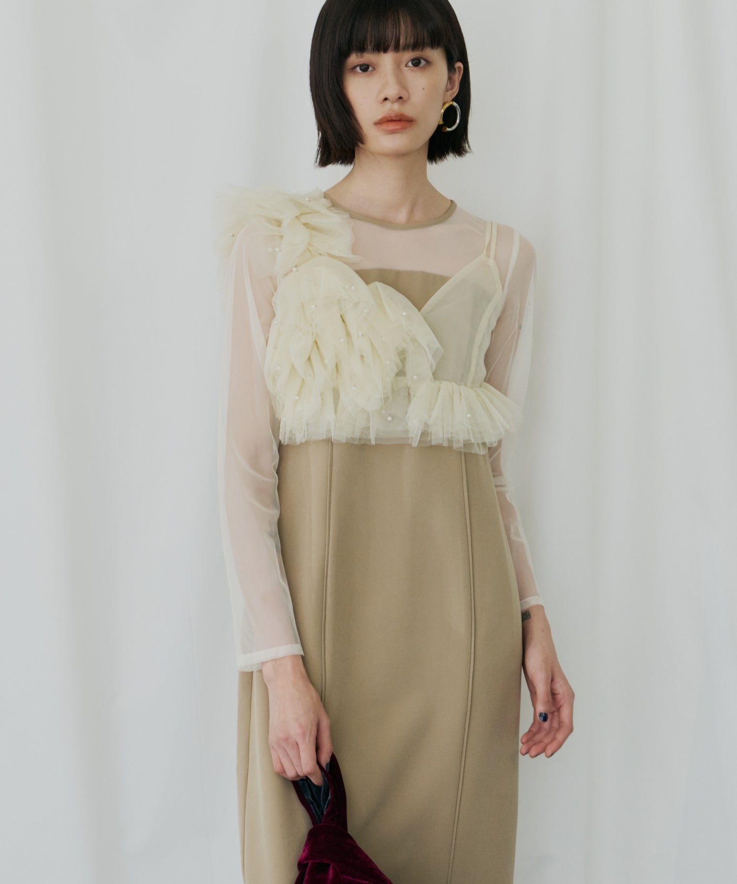 PEARL BUSTIER DRESS