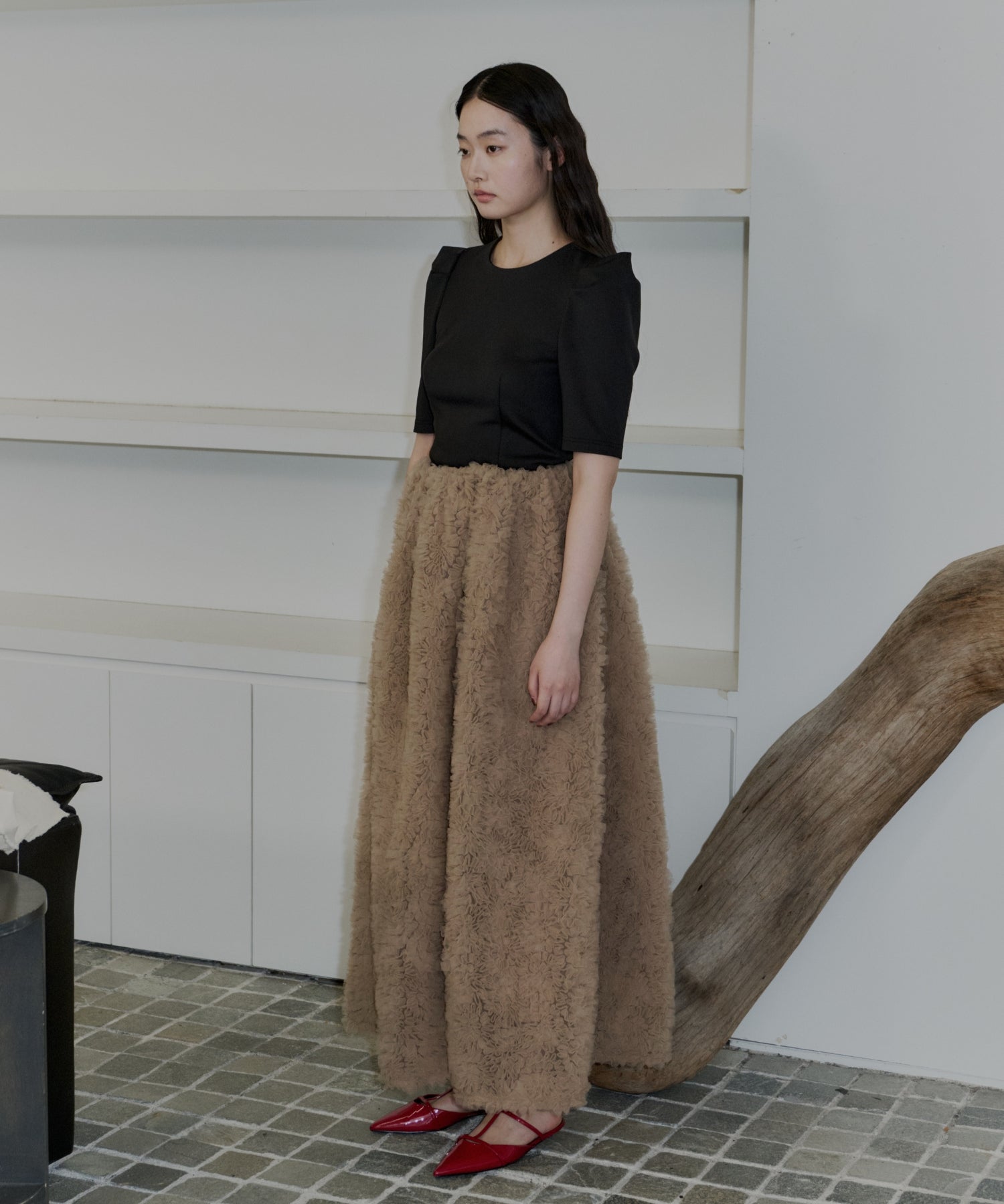 MOCOMOCO SET UP HALF SLEEVE DRESS