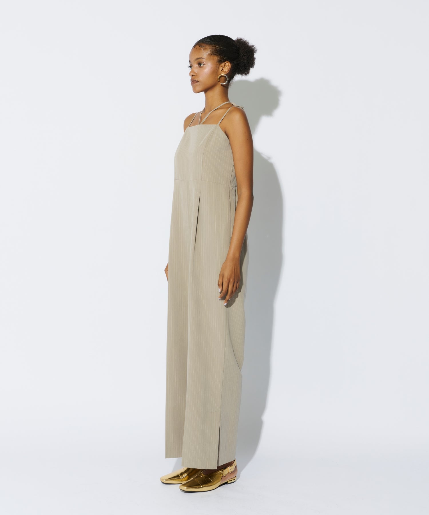 PINSTRIPE ALL IN ONE DRESS