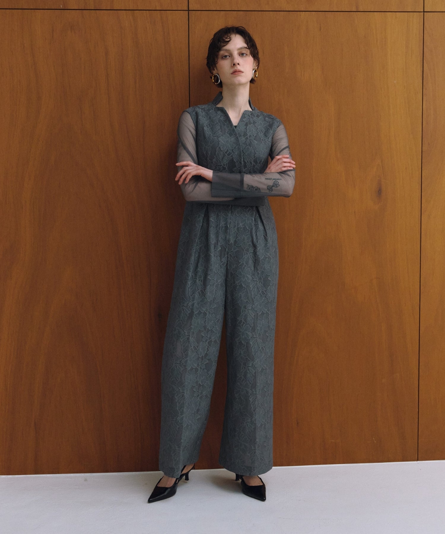 BONDING LACE ALL-IN-ONE DRESS