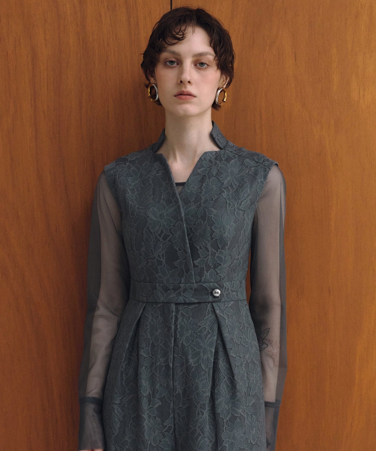 BONDING LACE ALL-IN-ONE DRESS