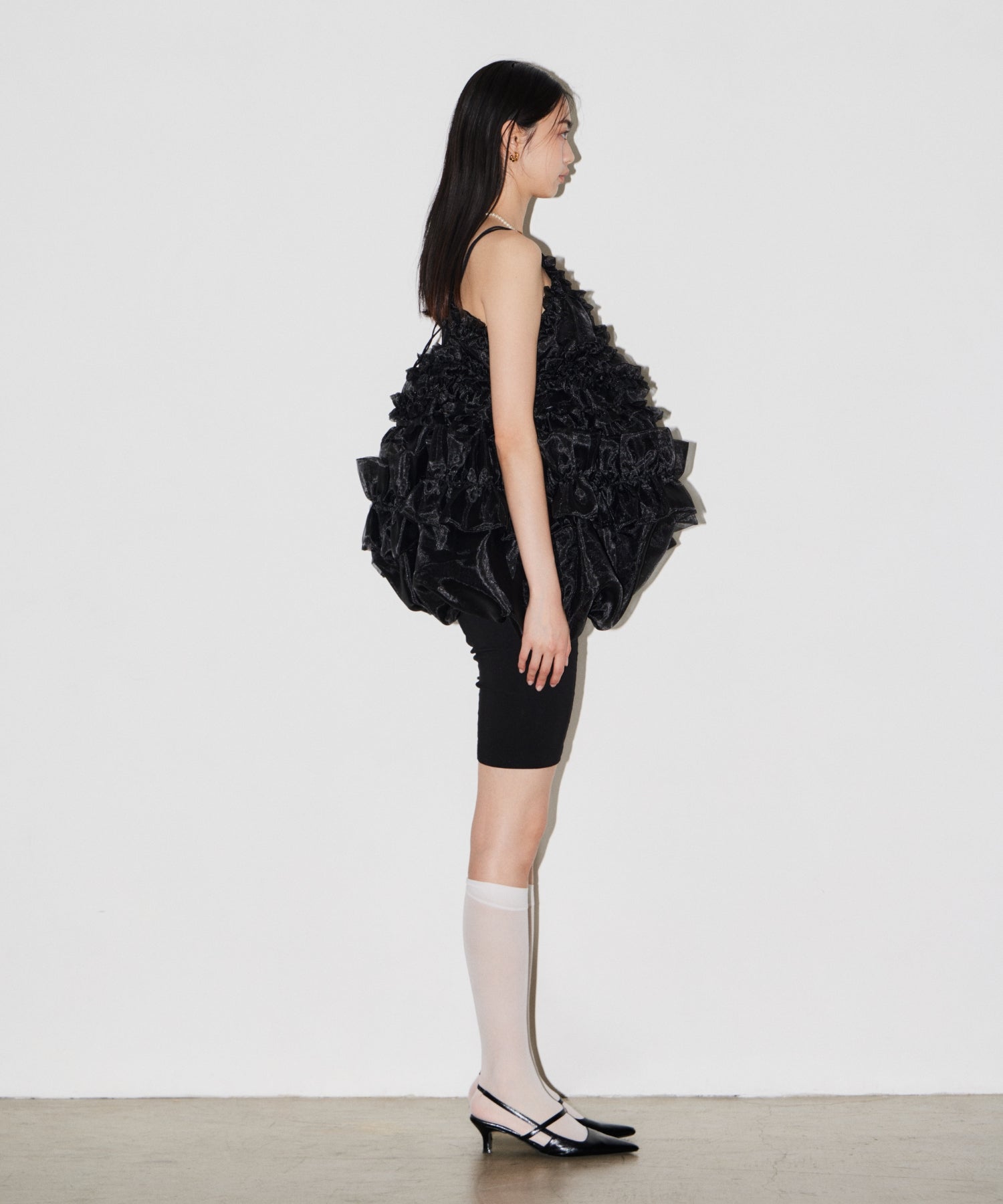 ORGANZA FRILL BALLOON CAMI