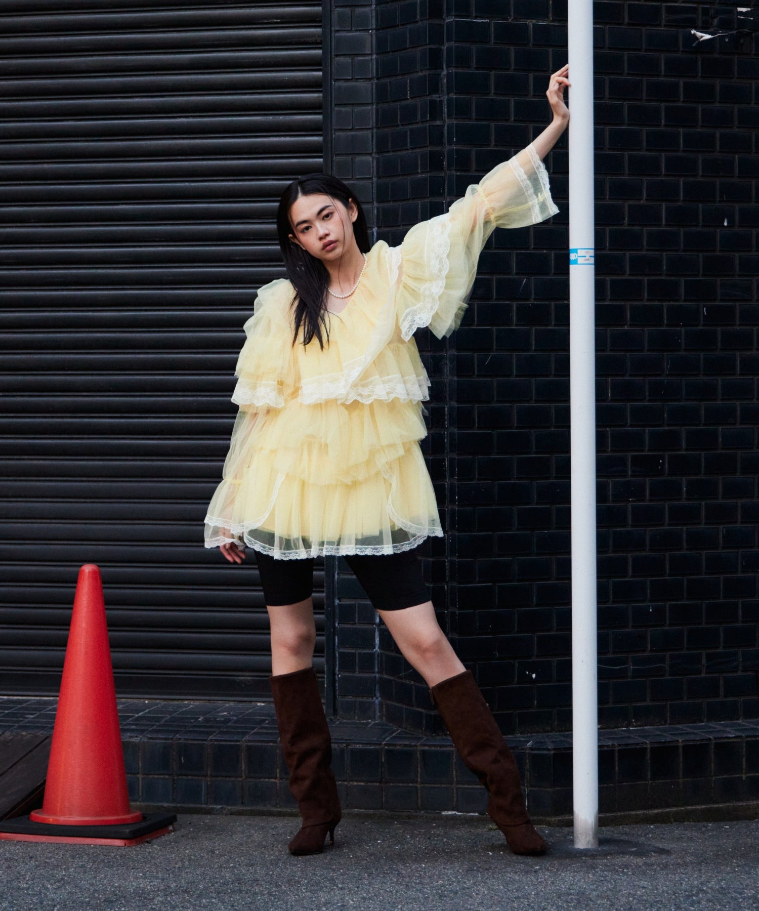 RUFFLE TULLE TOPS & MINI DRESS