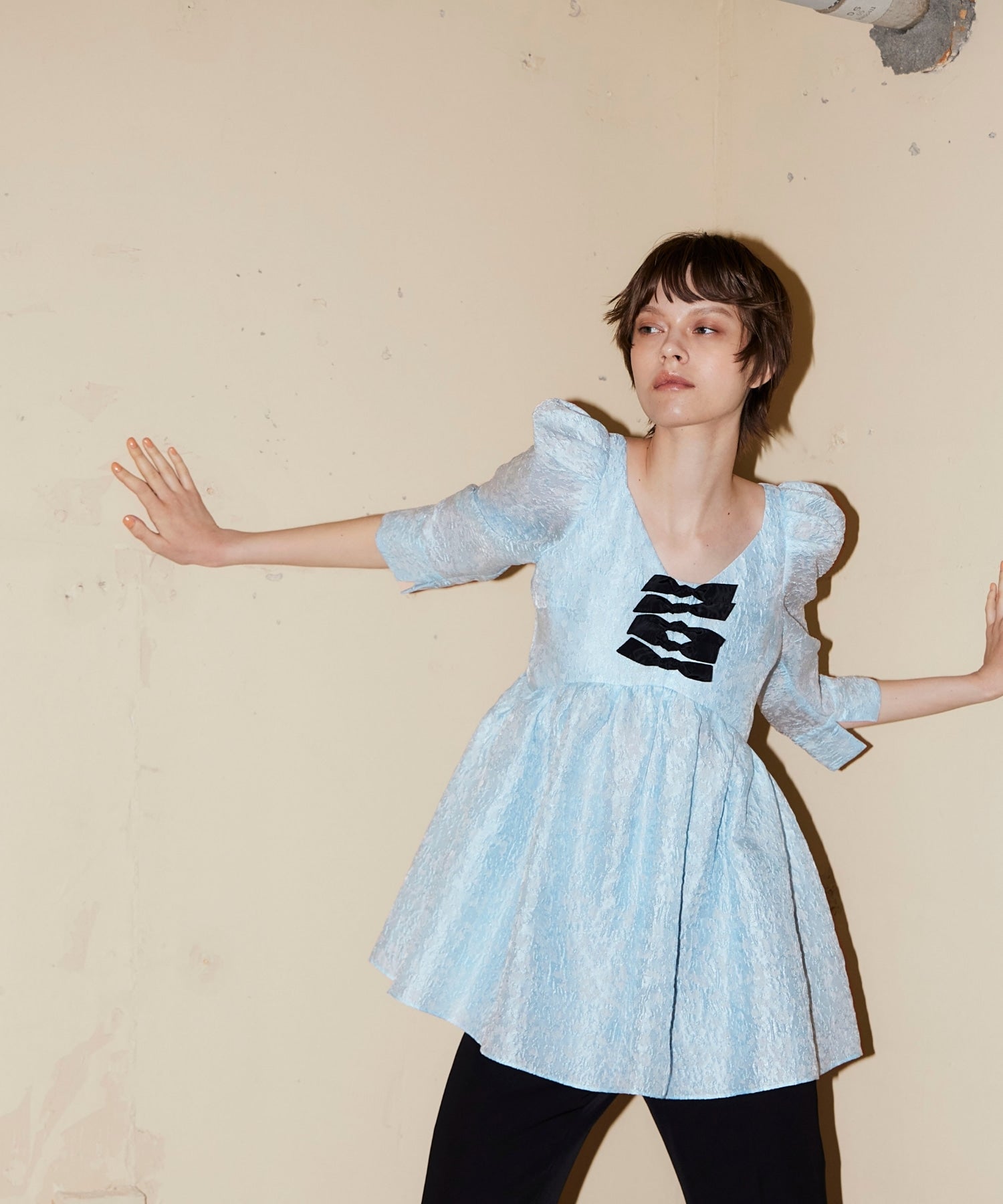 EDGE RIBBON SETUP DRESS
