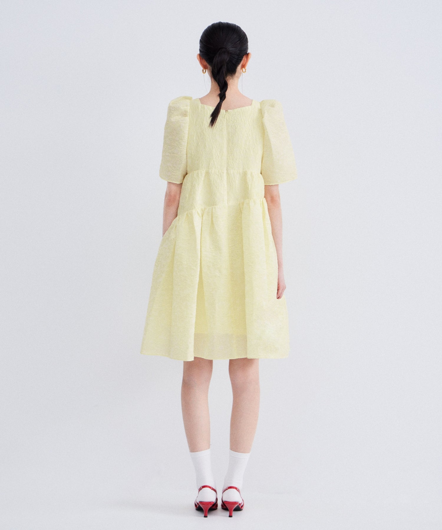 EDGE RIBBON MINI DRESS