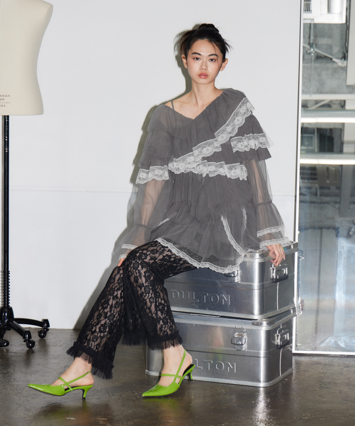 RUFFLE TULLE TOPS & MINI DRESS