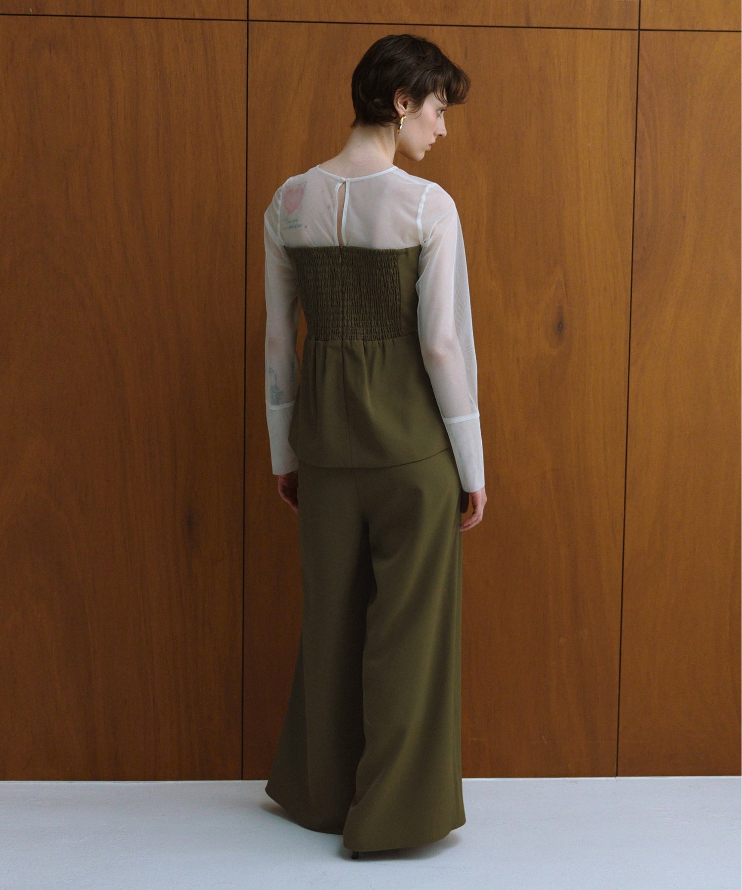 LACE PANEL ACCENT SETUP PANTS DRESS