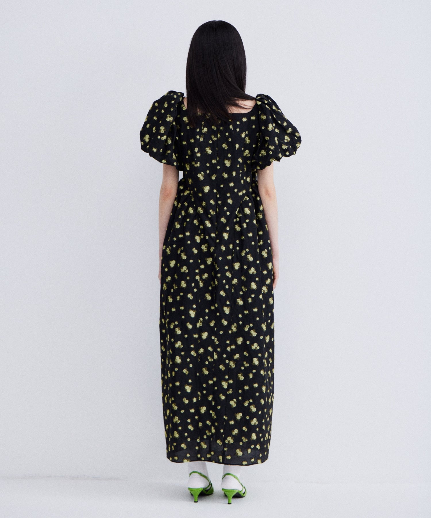 FLOWER JACQUARD FORME DRESS
