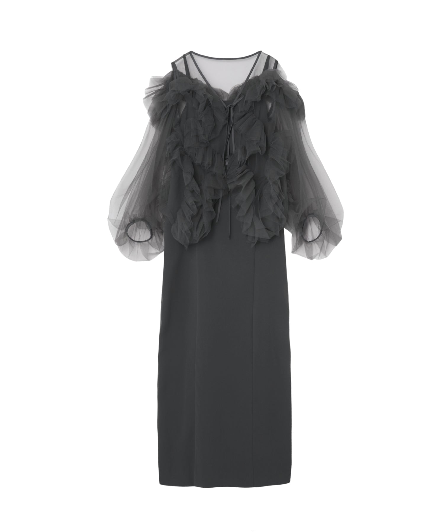 ZIGZAG TULLE DRESS