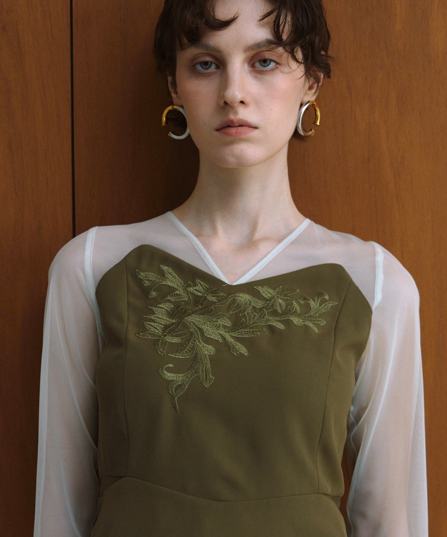 LACE PANEL ACCENT SETUP PANTS DRESS
