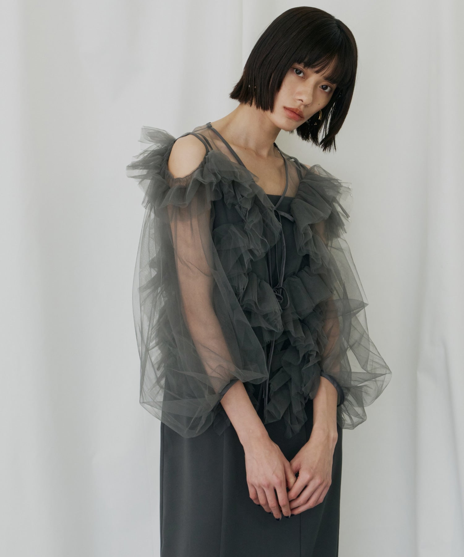 ZIGZAG TULLE DRESS