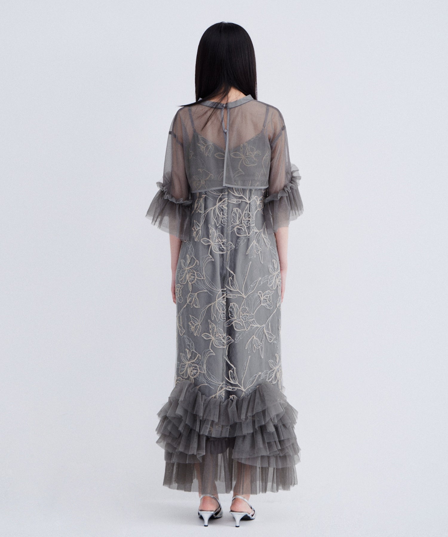 EMBROIDERY FRILL SET DRESS