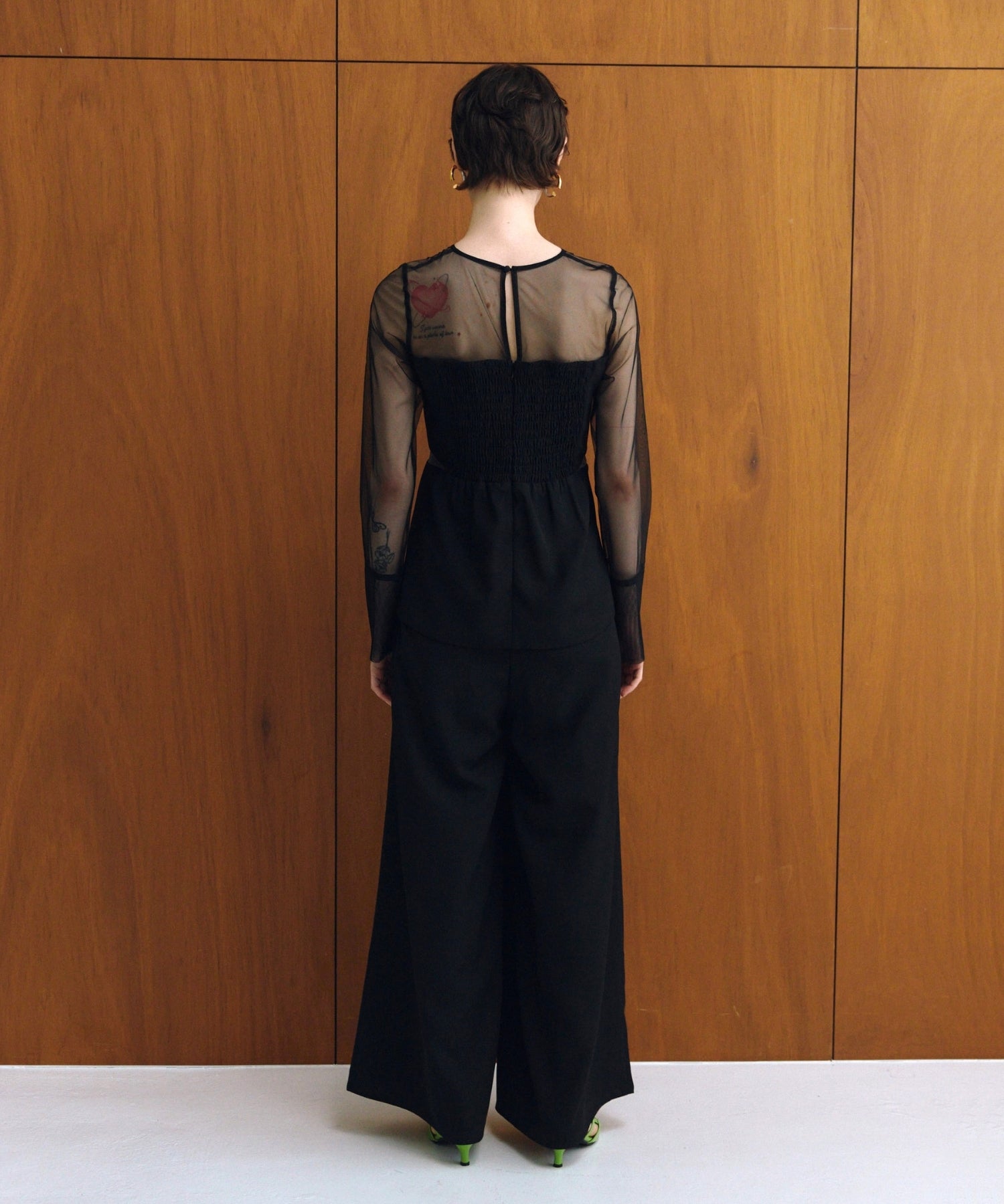 LACE PANEL ACCENT SETUP PANTS DRESS
