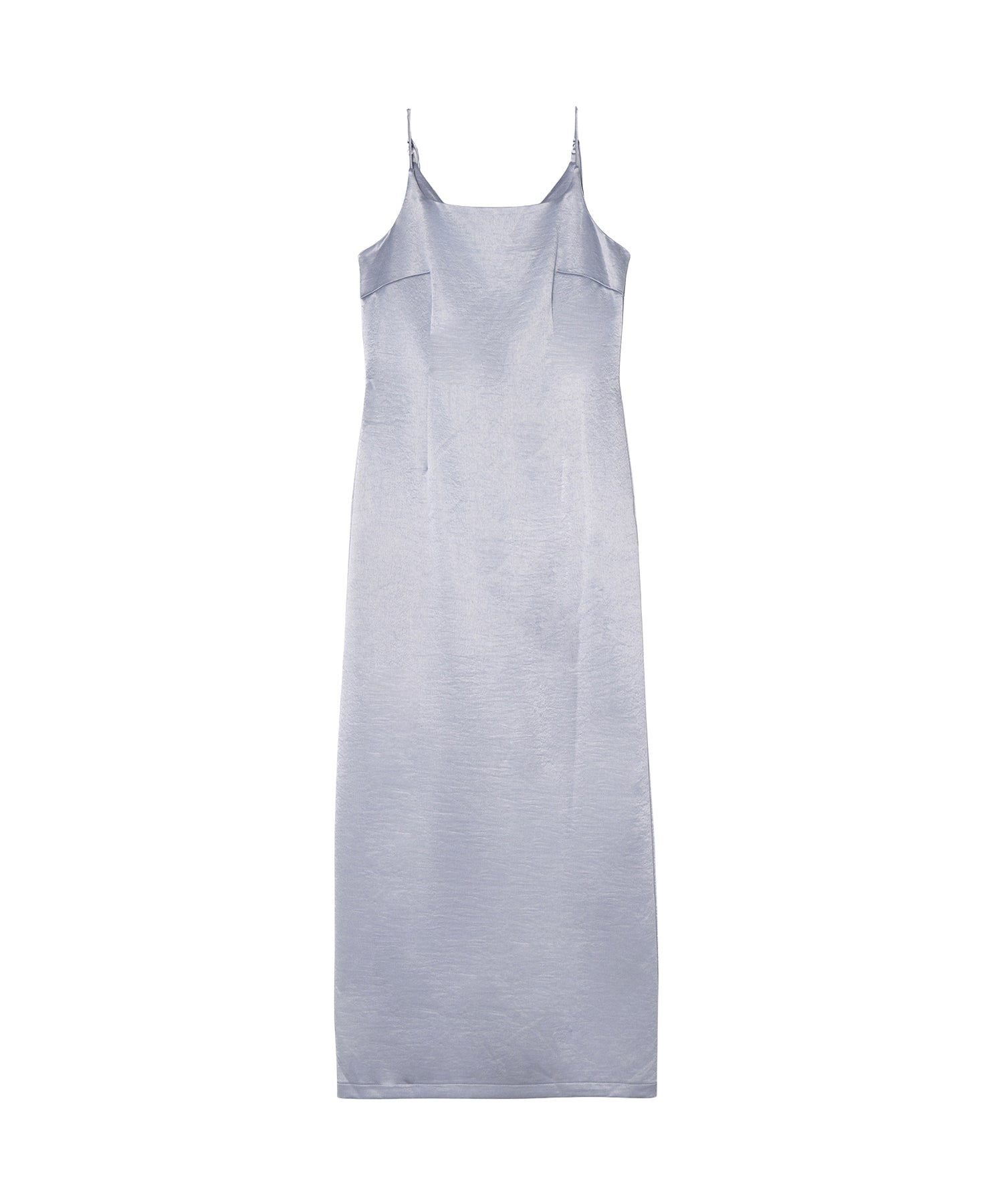 GLOSSY SATIN BACK RIBBON DRESS