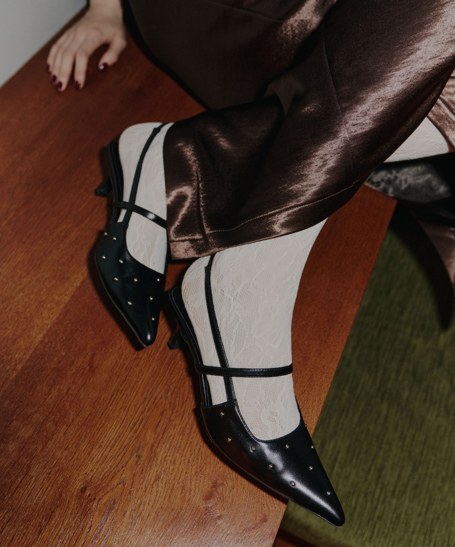 【POPUP】STUDS SLINGBACK ALWAYS SHOES