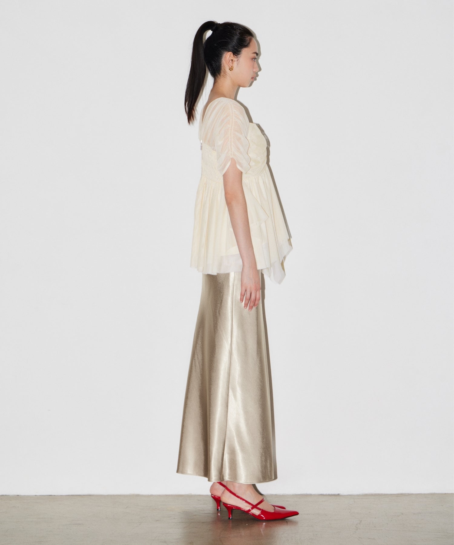 SATIN NARROW SKIRT SETUP