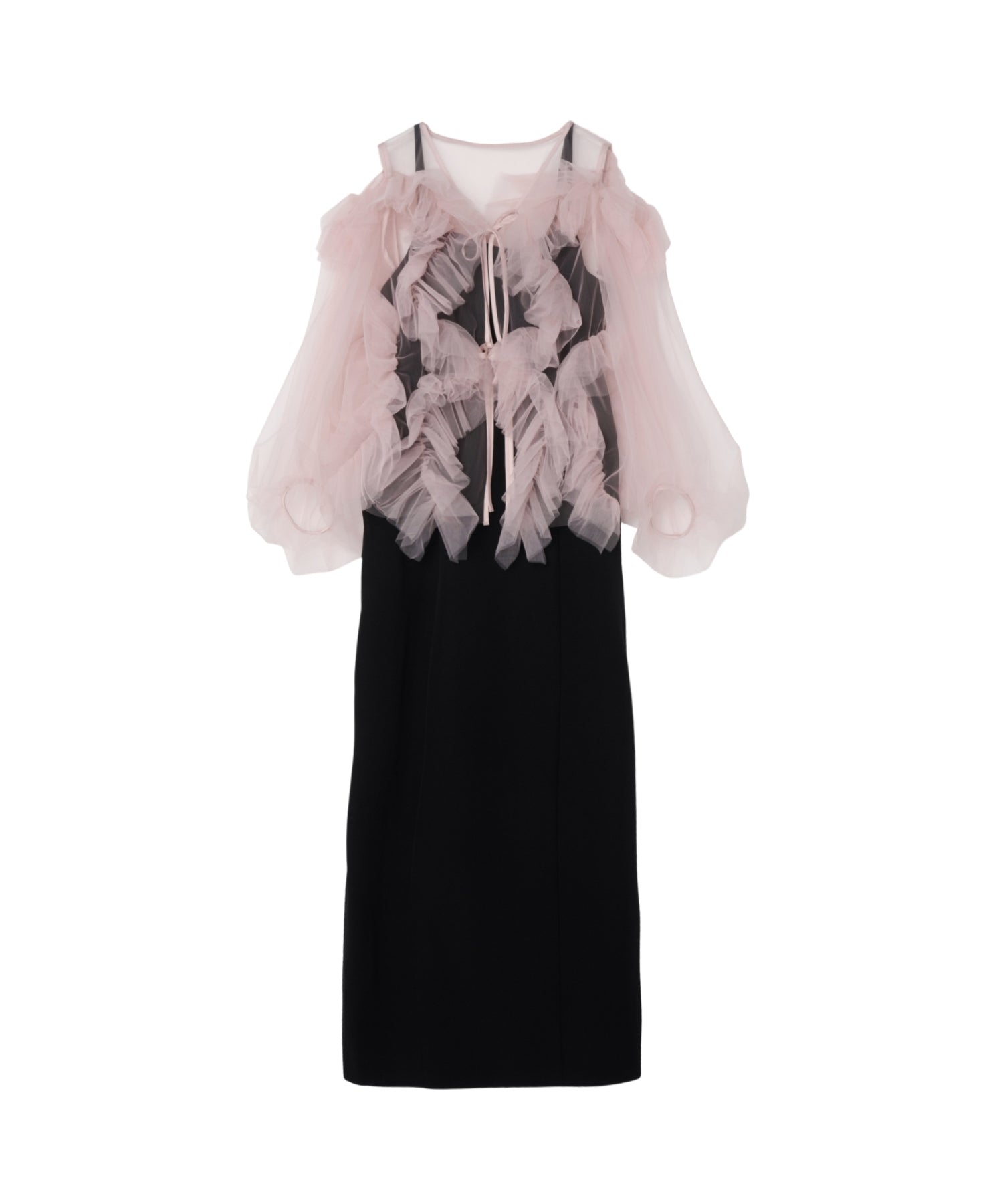 ZIGZAG TULLE DRESS