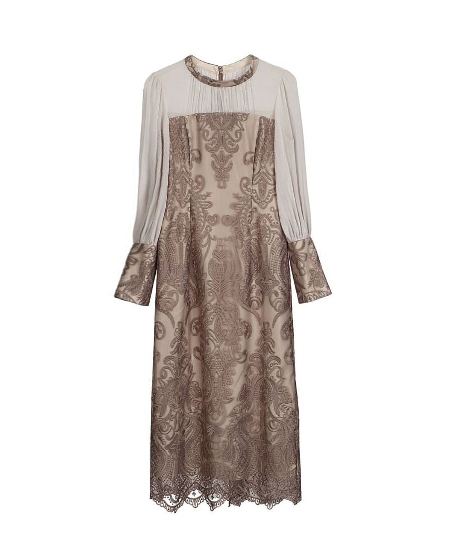 DAMASK GATHER DRESS