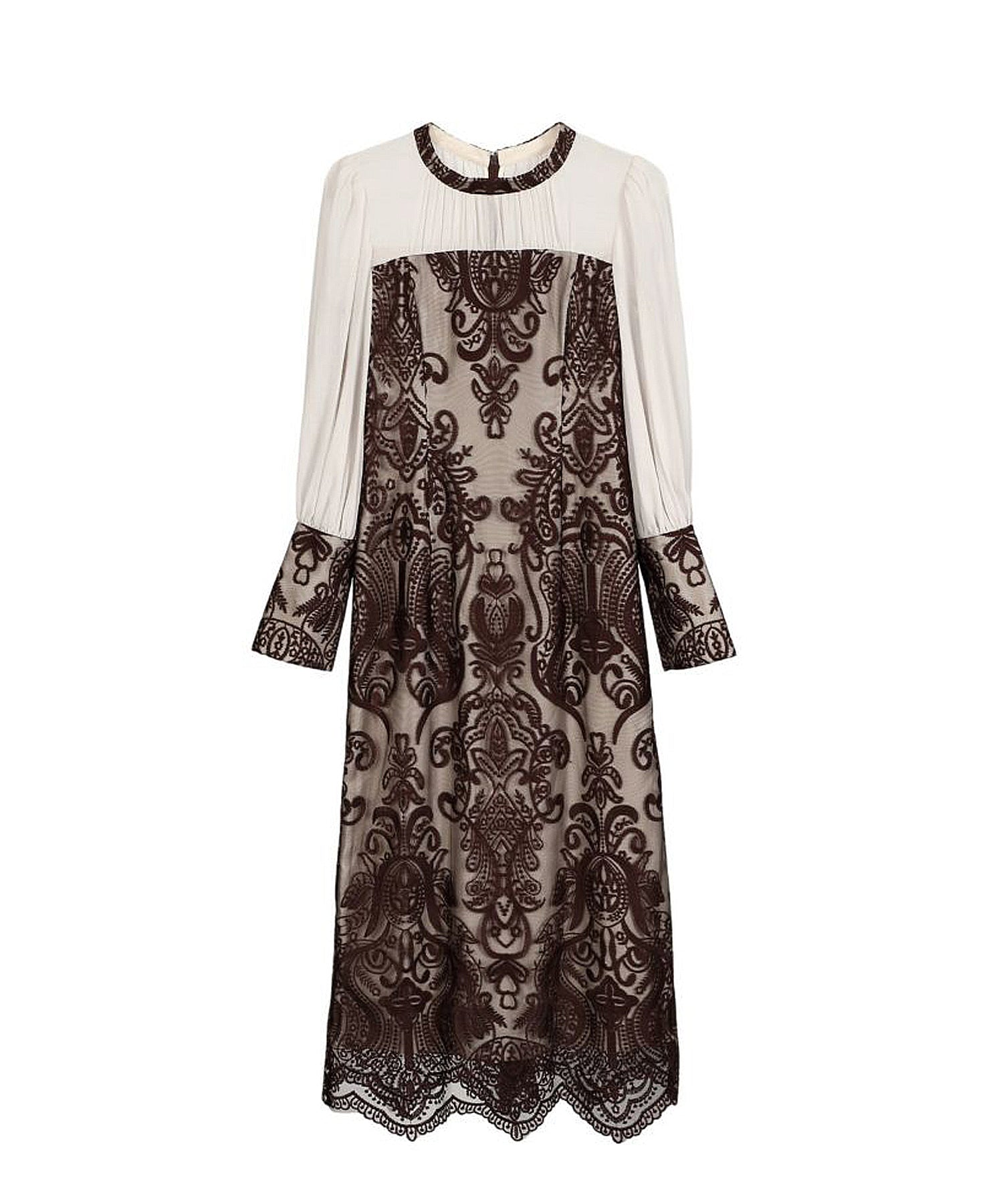 DAMASK GATHER DRESS