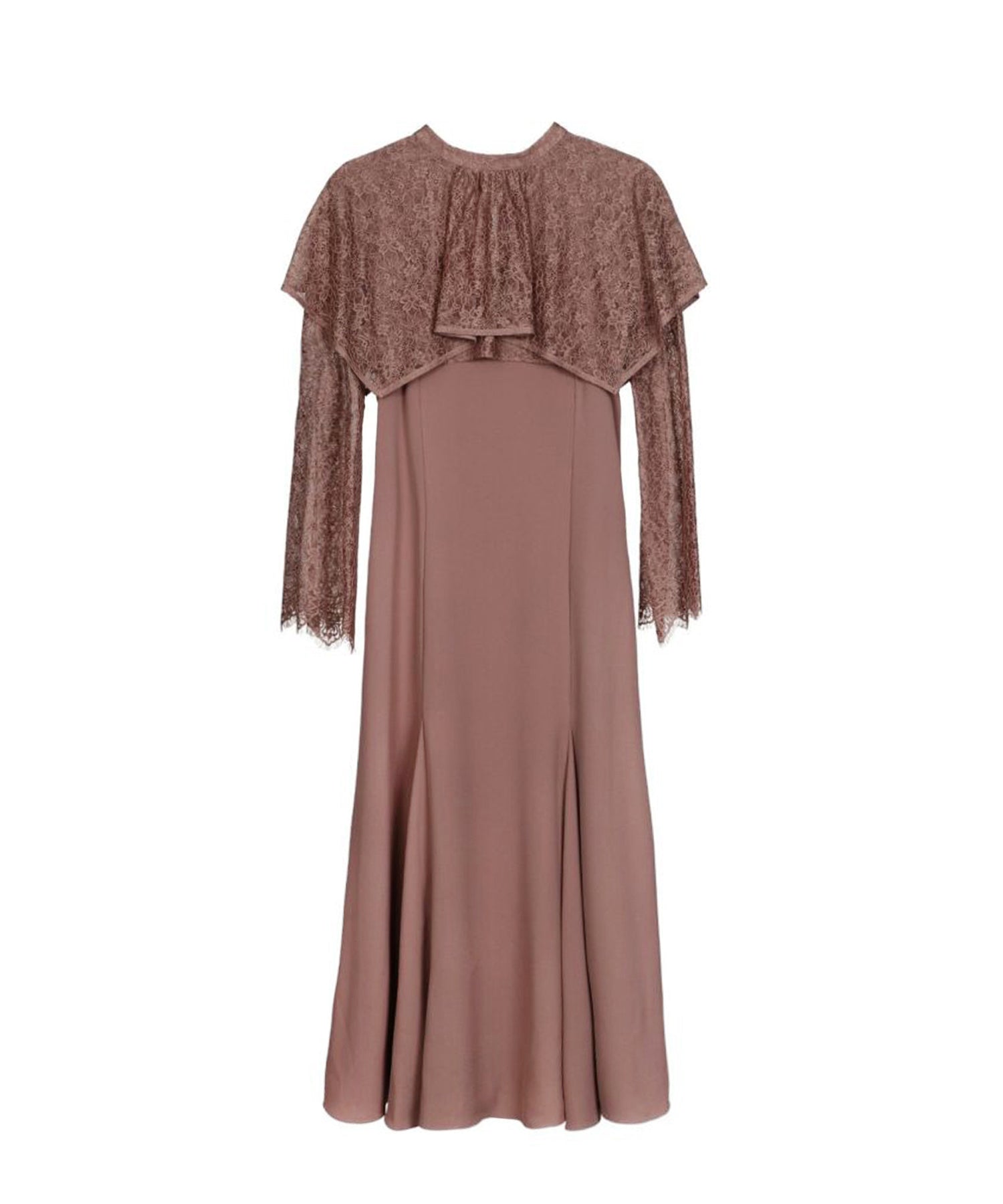 LAYERED CAPE DRESS