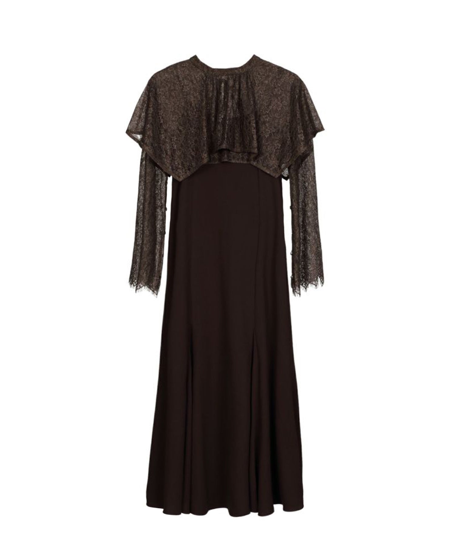 LAYERED CAPE DRESS