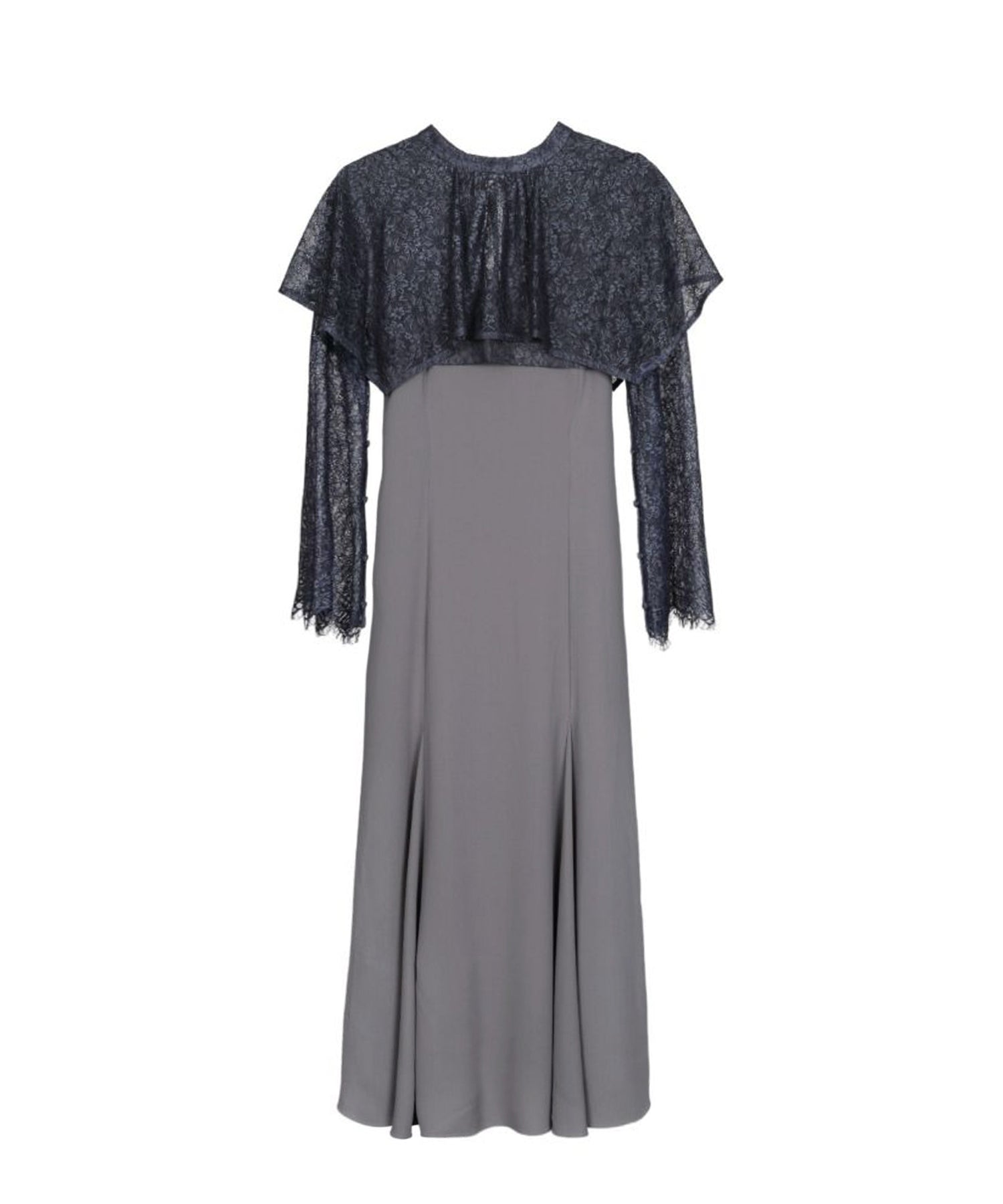 LAYERED CAPE DRESS