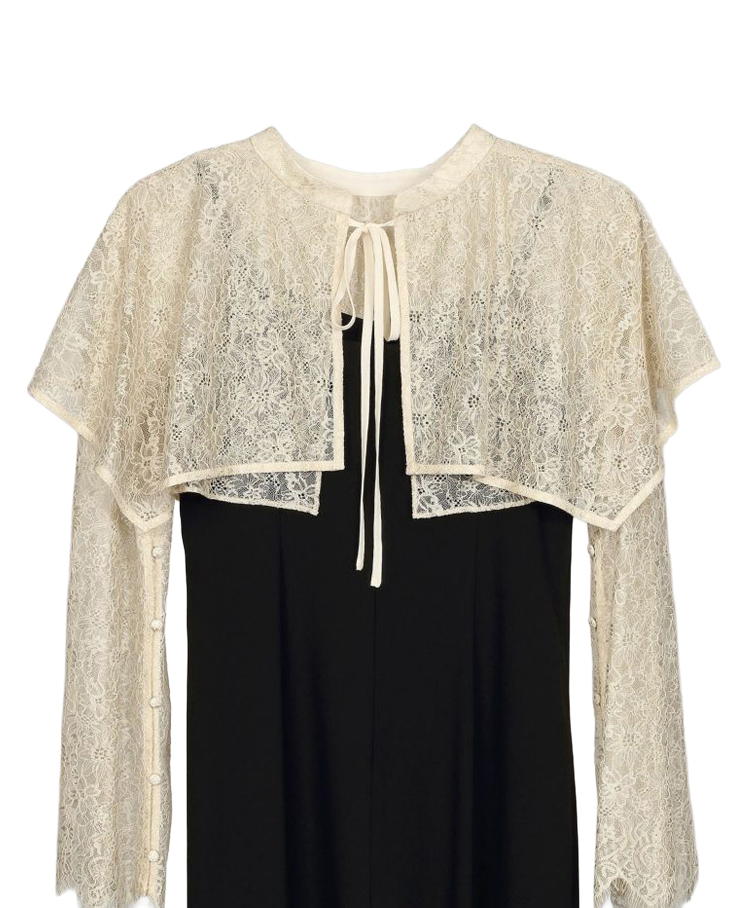 LAYERED CAPE DRESS