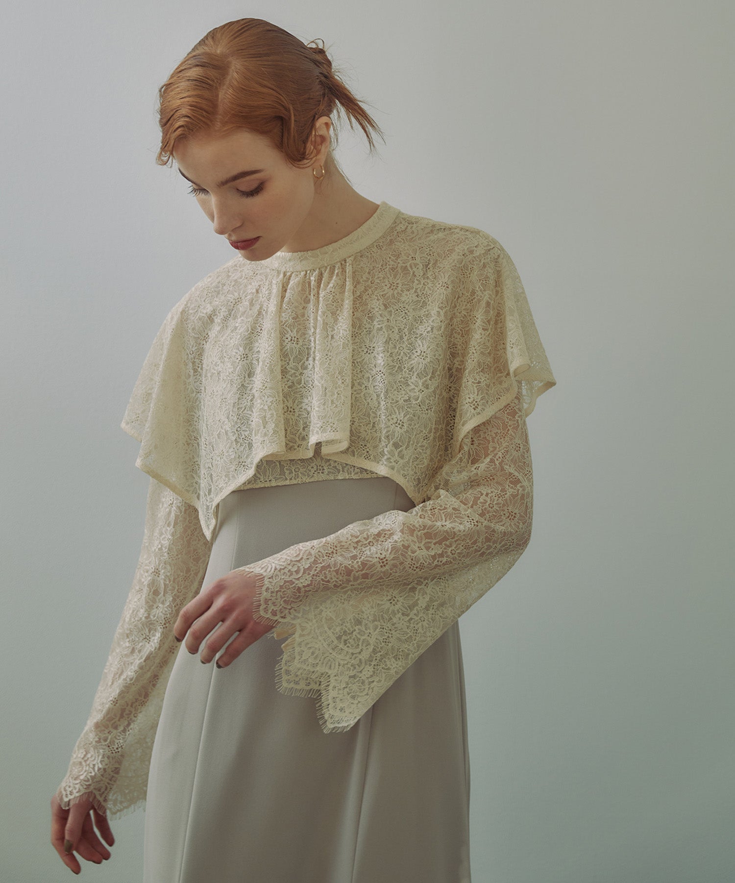 LAYERED CAPE DRESS