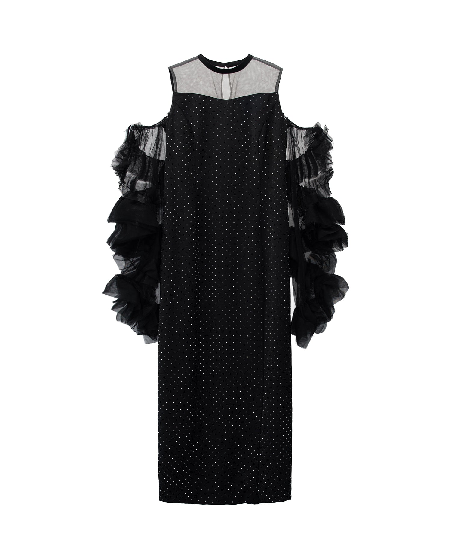 DETACHED SLEEVE DRESS