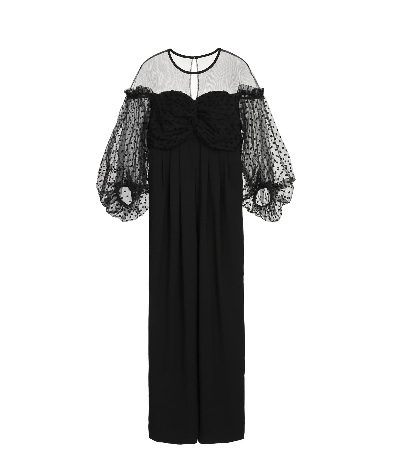 FLOCKY DOT PANTS DRESS