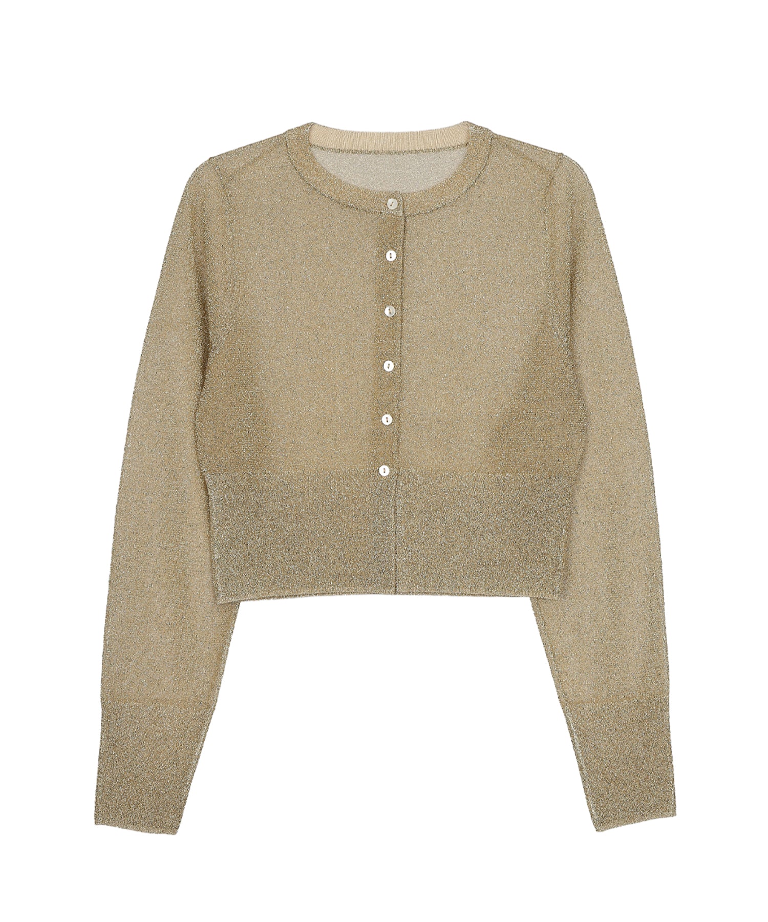 GLITTER CREW NECK CARDIGAN