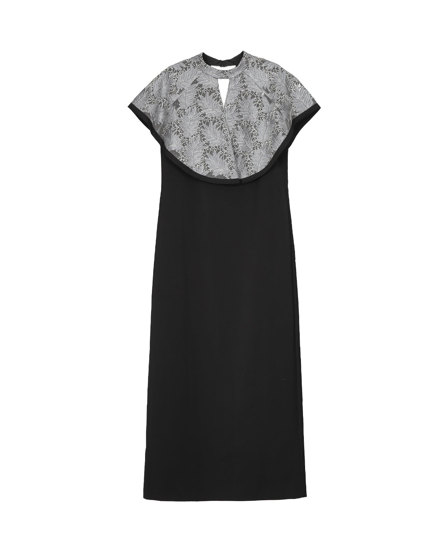 EMBROIDERY CAPE DRESS