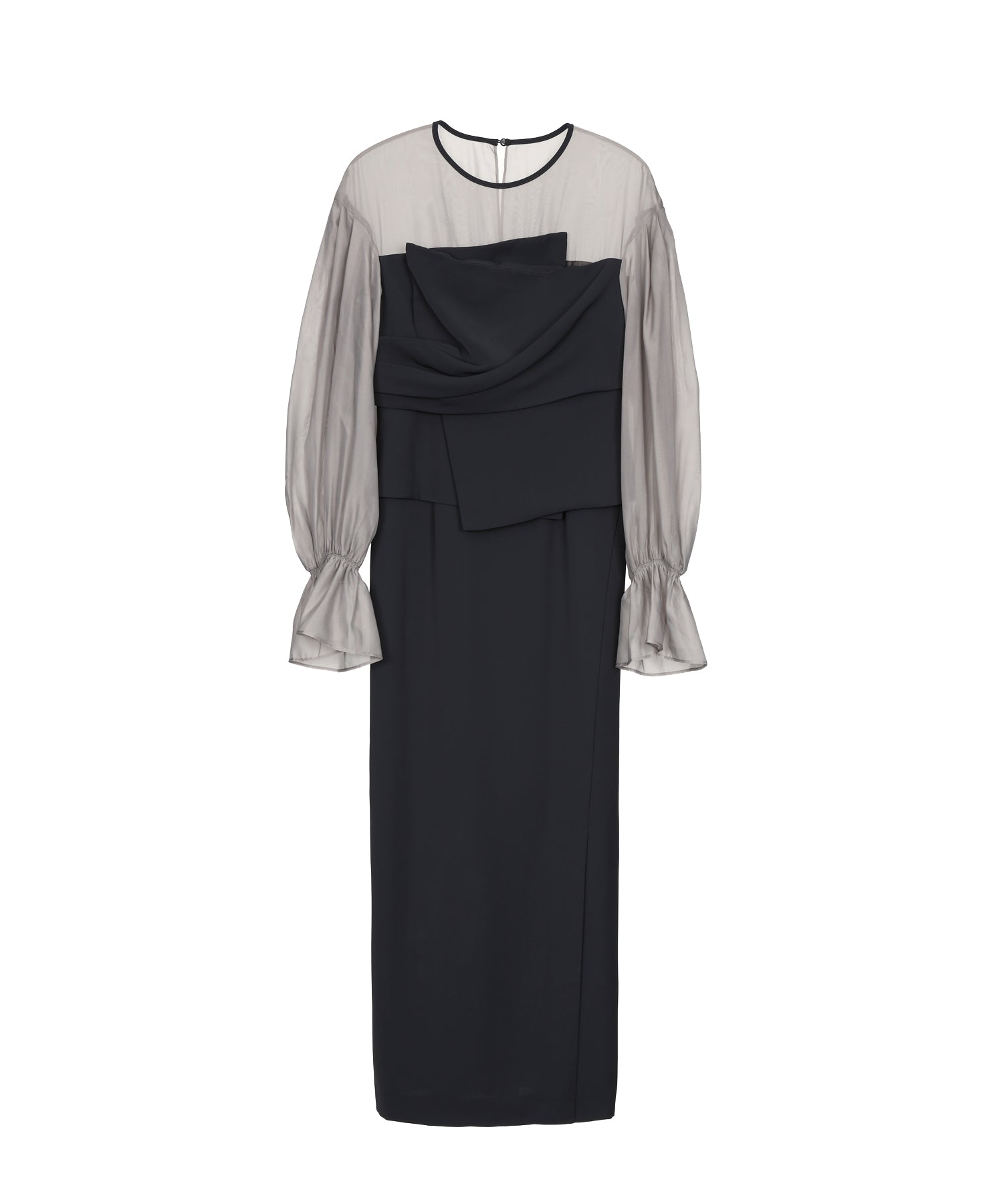 DRAPED BUSTIER DRESS