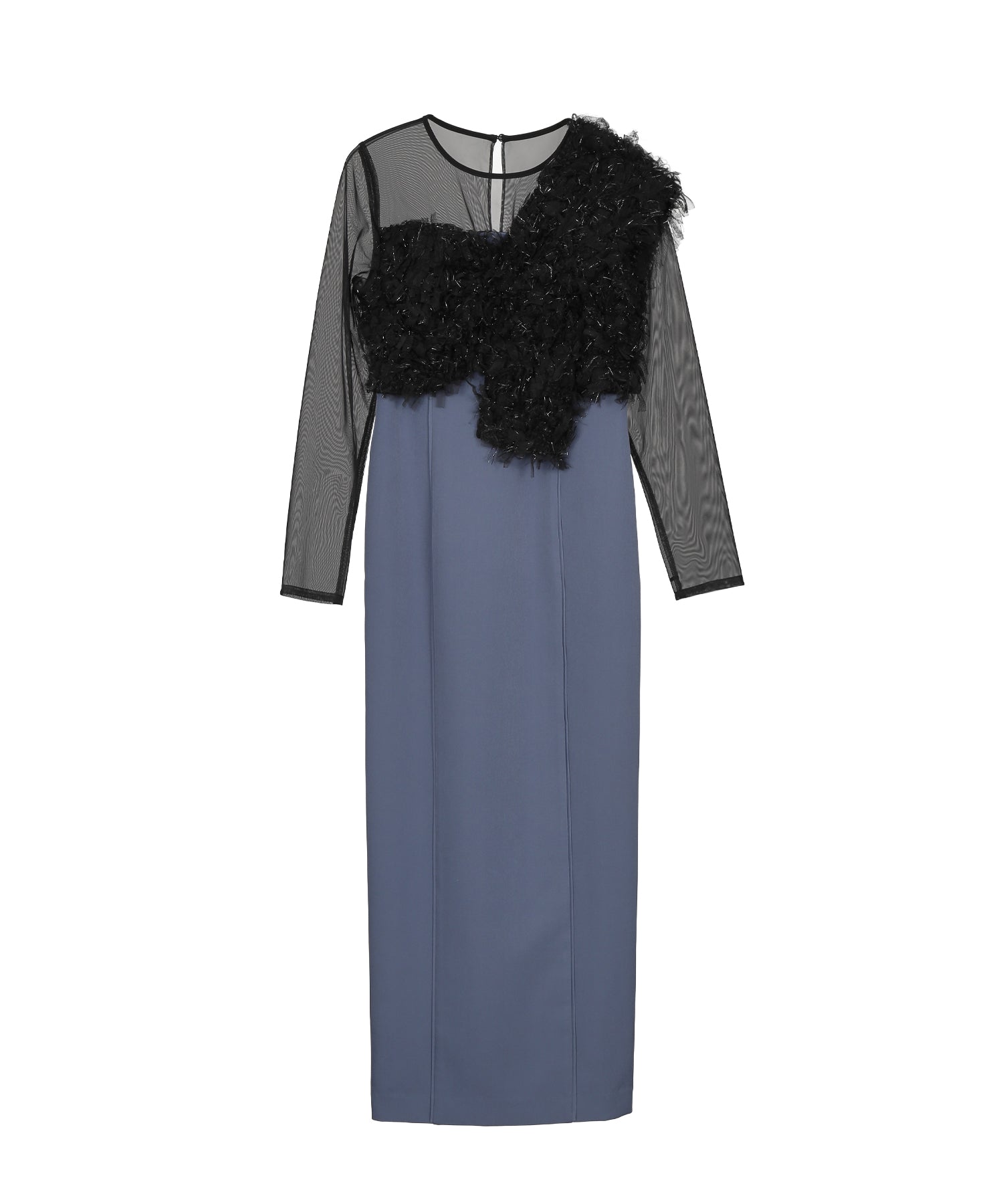 FRINGE GLITTER KNOT DRESS