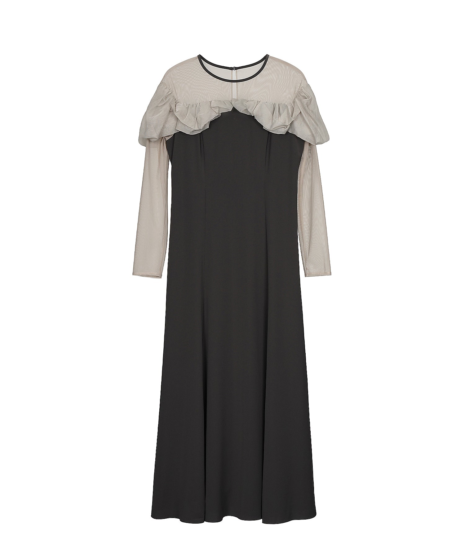 FRILLS FLARE DRESS