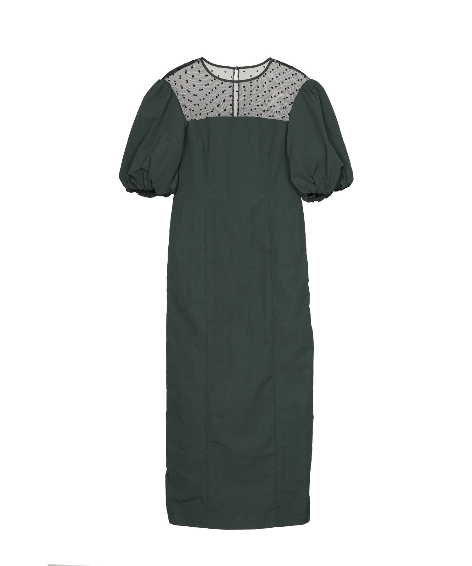 DECOLLETE DOT DRESS