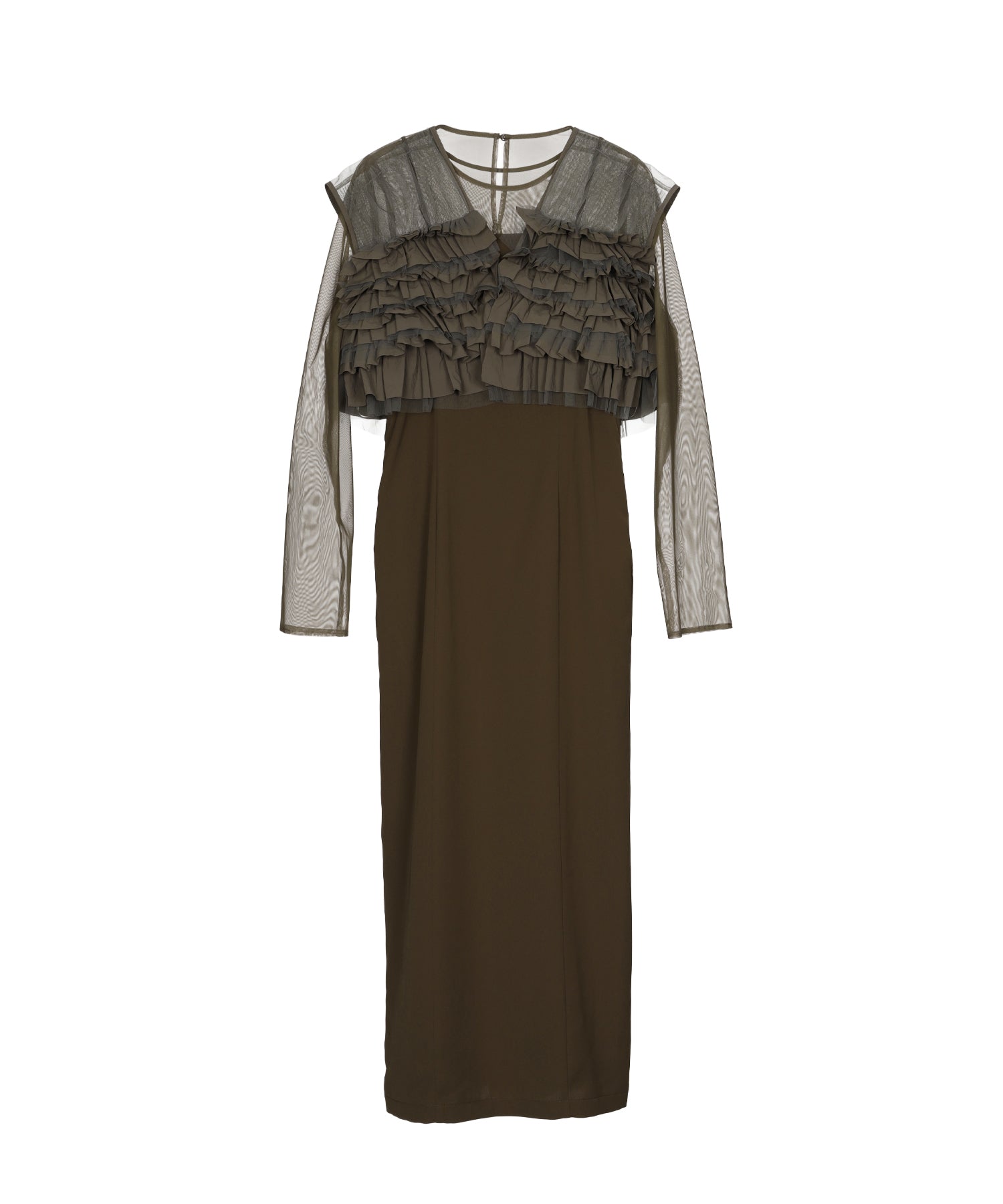 TAFFETA TULLE VEST SET DRESS