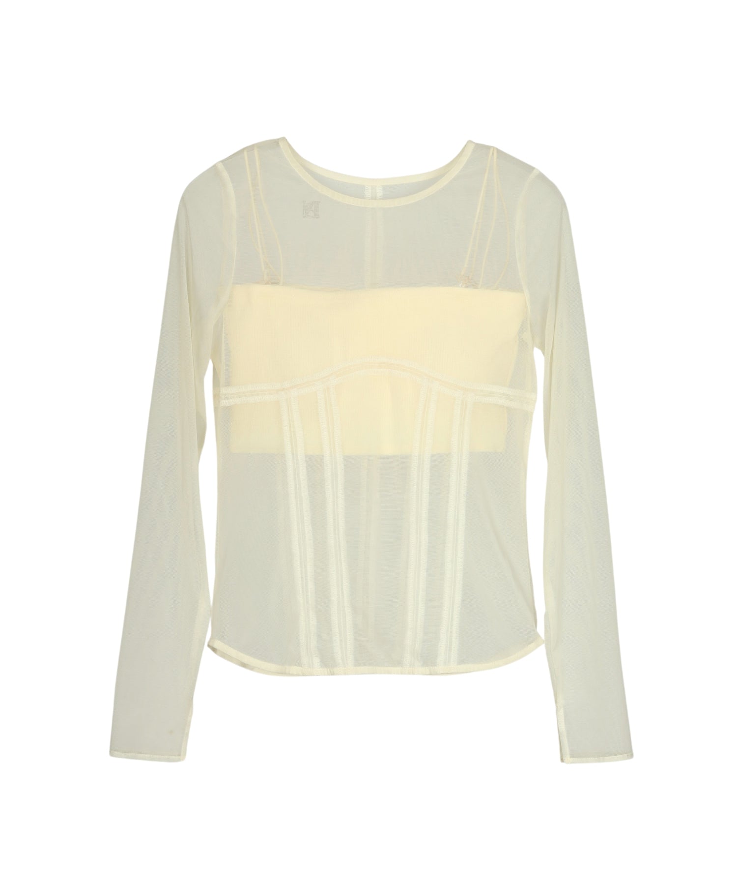 CORSET STYLE SHEER TOPS