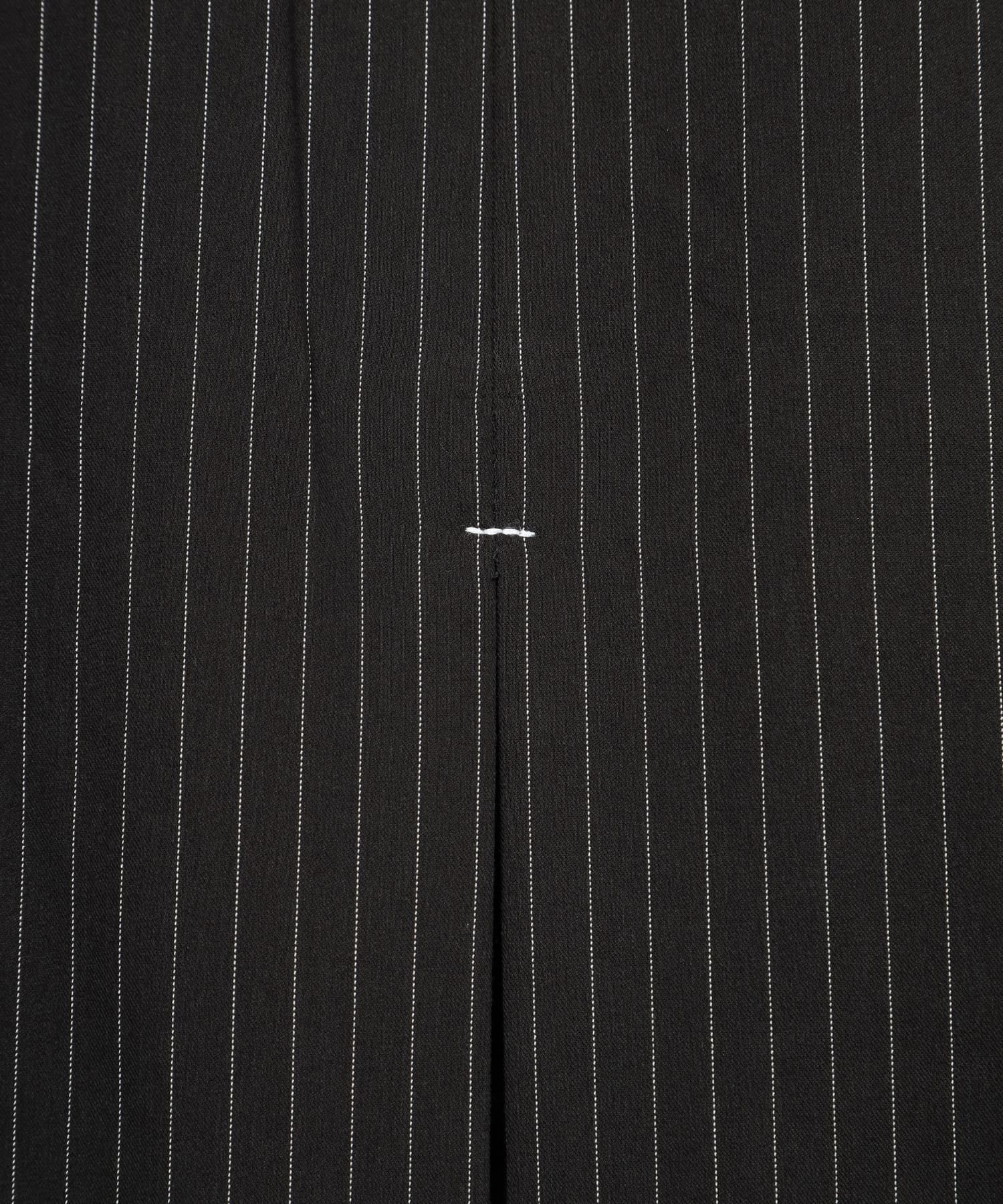 PINSTRIPE TAILORED BUSTIER DRESS