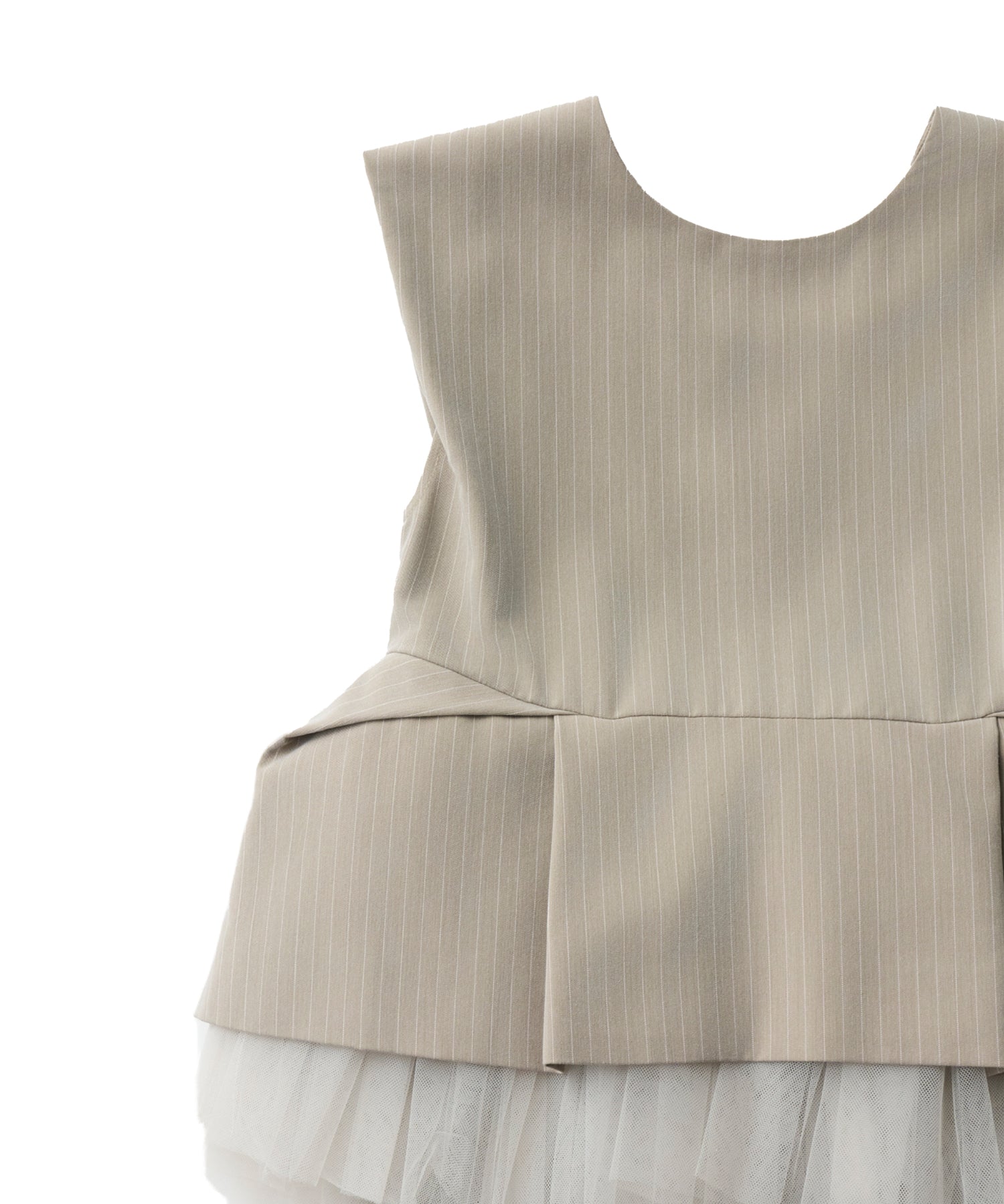 PINSTRIPE PEPLUM SETUP DRESS
