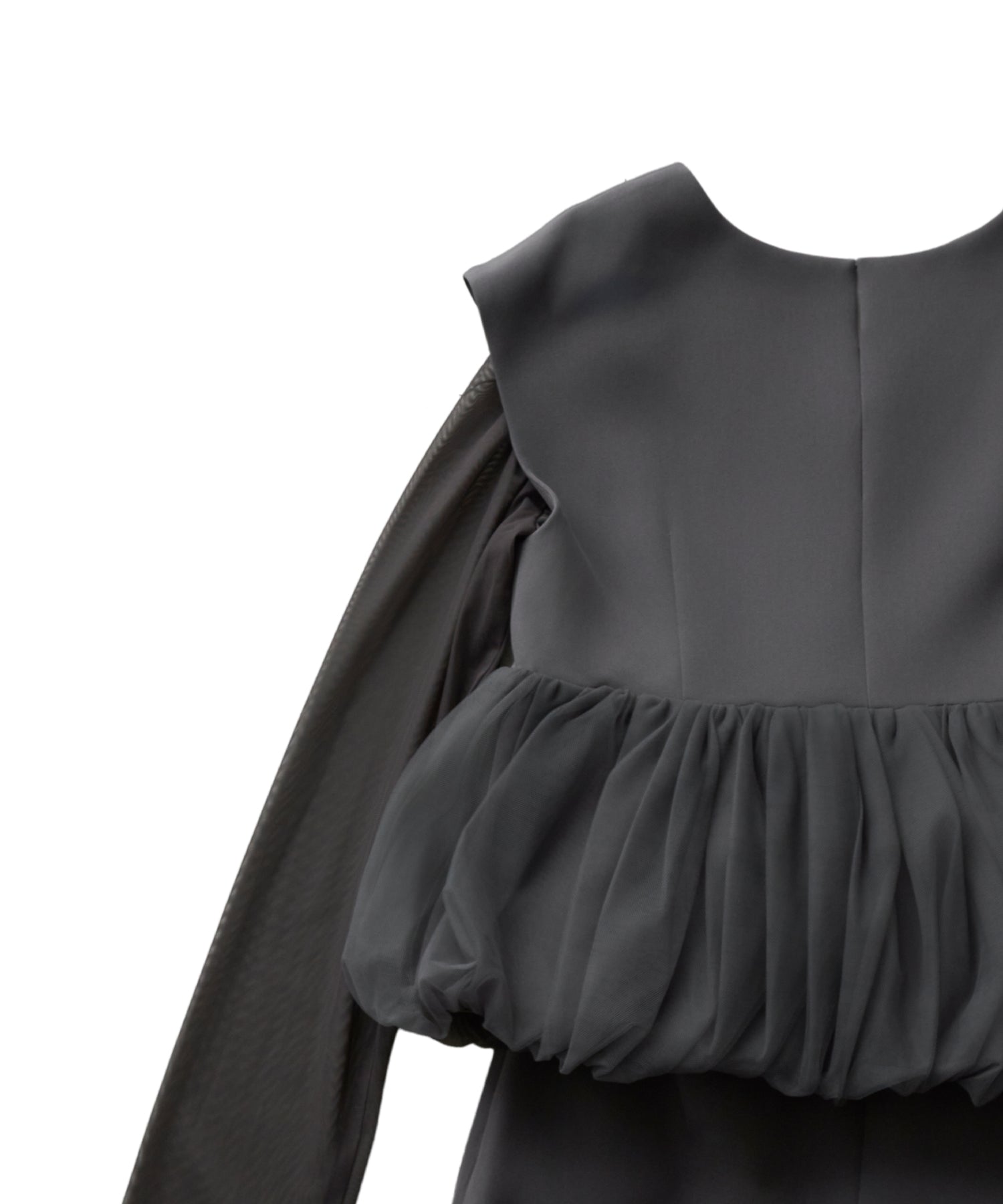 PEPLUM TULLE SET UP PANTS DRESS