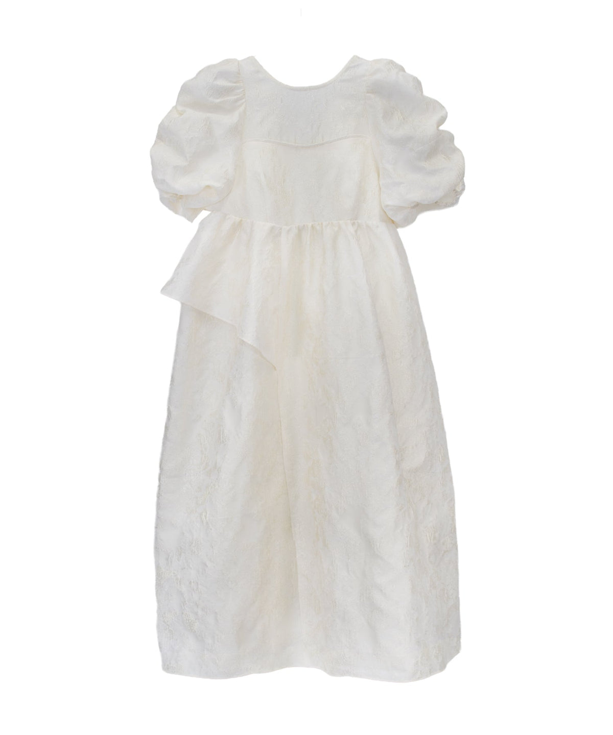 【POPUP】BUBBLE SLEEVE JACQUARD DRESS